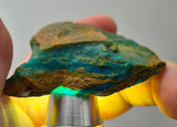 66Grams  BLUE OPAL PERU ROUGH SCENIC CARIBEAN TURQUOISE COLOR OB190