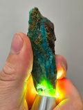 67Grams  BLUE OPAL PERU ROUGH SCENIC CARIBEAN TURQUOISE COLOR OB191