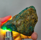 150Grams  BLUE OPAL PERU ROUGH SCENIC CARIBEAN TURQUOISE COLOR OB192