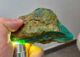 150Grams  BLUE OPAL PERU ROUGH SCENIC CARIBEAN TURQUOISE COLOR OB192