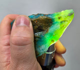 43Grams  BLUE OPAL PERU ROUGH SCENIC CARIBEAN TURQUOISE COLOR OB193