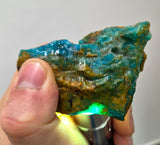 49.8Grams  BLUE OPAL PERU ROUGH SCENIC CARIBEAN TURQUOISE COLOR OB194