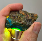29Grams  BLUE OPAL PERU ROUGH SCENIC CARIBEAN TURQUOISE COLOR OB195