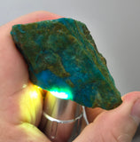 29Grams  BLUE OPAL PERU ROUGH SCENIC CARIBEAN TURQUOISE COLOR OB195