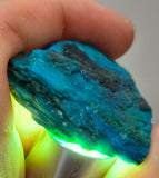 14Grams  BLUE OPAL PERU ROUGH SCENIC CARIBEAN TURQUOISE COLOR OB198
