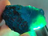16grs GEM SILICA CHRYSOCOLLA CHALCEDONY LILY MINE PERU QUARTZ ROUGH  SB236