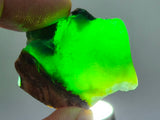 24grs GEM SILICA CHRYSOCOLLA CHALCEDONY LILY MINE PERU QUARTZ ROUGH  SB237