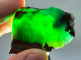 29grs GEM SILICA CHRYSOCOLLA CHALCEDONY LILY MINE PERU QUARTZ ROUGH  SB238