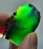 29grs GEM SILICA CHRYSOCOLLA CHALCEDONY LILY MINE PERU QUARTZ ROUGH  SB238