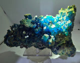 25cms NATURAL CHALCANTHITE Peru Copper Botryoidal Crystals Druzy Translucent Electric Blue Shiny Mineral FB109