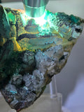 14.4cms QUARTZ CHRYSOCOLLA BOTRYOIDAL TENTADORA MINE PERU MINERAL SPECIMEN CB244