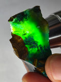 11grs GEM SILICA CHRYSOCOLLA CHALCEDONY LILY MINE PERU ROUGH SB245