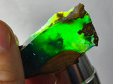 11grs GEM SILICA CHRYSOCOLLA CHALCEDONY LILY MINE PERU ROUGH SB245