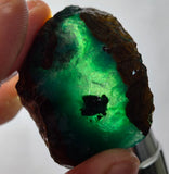 29grs GEM SILICA CHRYSOCOLLA CHALCEDONY LILY MINE PERU ROUGH SB246