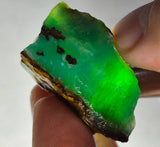 17grs GEM SILICA CHRYSOCOLLA CHALCEDONY LILY MINE PERU ROUGH SB248