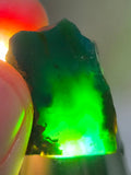 10grs GEM SILICA CHRYSOCOLLA CHALCEDONY LILY MINE PERU ROUGH SB254