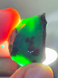 5.2grs GEM SILICA CHRYSOCOLLA CHALCEDONY LILY MINE PERU ROUGH SB257