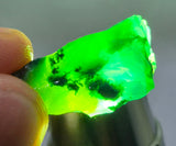 2.7grs GEM SILICA CHRYSOCOLLA CHALCEDONY LILY MINE PERU ROUGH SB260