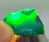 1.6grs GEM SILICA CHRYSOCOLLA CHALCEDONY LILY MINE PERU ROUGH SB261