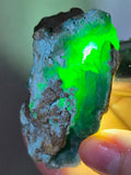 6.1cms DRUZY CHRYSOCOLLA QUARTZ CRYSTAL LILY MINE PERU 2000 YEAR DB327