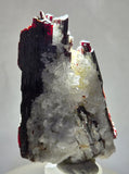 7.1cms RED HUBNERITE QUARTZ CRYSTALS MINERAL SPECIMEN COLLECTOR PERU MB211