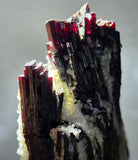 7.1cms RED HUBNERITE QUARTZ CRYSTALS MINERAL SPECIMEN COLLECTOR PERU MB211