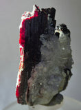 7.1cms RED HUBNERITE QUARTZ CRYSTALS MINERAL SPECIMEN COLLECTOR PERU MB211