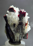 4.2cms RED HUBNERITE QUARTZ CRYSTALS MINERAL SPECIMEN COLLECTOR PERU MB213