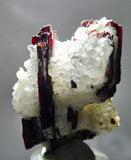4.2cms RED HUBNERITE QUARTZ CRYSTALS MINERAL SPECIMEN COLLECTOR PERU MB213