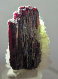 4.4cms RED HUBNERITE QUARTZ CRYSTALS MINERAL SPECIMEN COLLECTOR PERU MB214