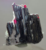 4.3cms RED HUBNERITE QUARTZ CRYSTALS MINERAL SPECIMEN COLLECTOR PERU MB217