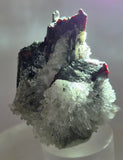 4.3cms RED HUBNERITE QUARTZ CRYSTALS MINERAL SPECIMEN COLLECTOR PERU MB217