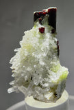 4.8cms RED HUBNERITE QUARTZ CRYSTALS MINERAL SPECIMEN COLLECTOR PERU MB222