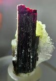 4.8cms RED HUBNERITE QUARTZ CRYSTALS MINERAL SPECIMEN COLLECTOR PERU MB222