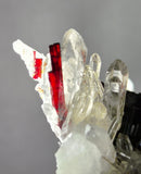 6.8cms RED HUBNERITE QUARTZ CRYSTALS MINERAL SPECIMEN COLLECTOR PERU MB224