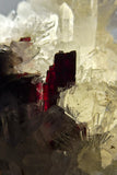 6.8cms RED HUBNERITE QUARTZ CRYSTALS MINERAL SPECIMEN COLLECTOR PERU MB224