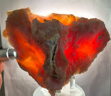 16.4cms PRECIOUS PINK HYALITE LAVENDER OPAL-(AN) BOTRYOIDAL PERU FLUORESCENT PB156