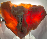 16.4cms PRECIOUS PINK HYALITE LAVENDER OPAL-(AN) BOTRYOIDAL PERU FLUORESCENT PB156