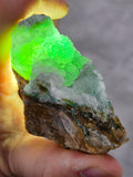 6.6cms DRUZY CHRYSOCOLLA QUARTZ CRYSTAL LILY MINE PERU 2000 YEAR DB354