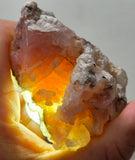 6.2cms PRECIOUS PINK HYALITE LAVENDER OPAL-(AN) BOTRYOIDAL PERU FLUORESCENT PB159