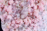 7.4cms RHODOCHROSITE STILBITE QUARTZ CRYSTALS BULGARIA MINERAL SPECIMEN