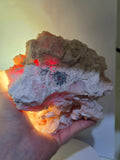 13.5cms PRECIOUS PINK HYALITE LAVENDER OPAL-(AN) BOTRYOIDAL PERU FLUORESCENT PB126