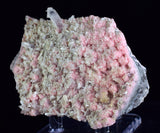 8cms RHODOCHROSITE STILBITE QUARTZ CRYSTALS BULGARIA MINERAL SPECIMEN