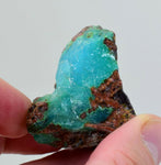 318ct GEM SILICA CHRYSOCOLLA chalcedony mexico blue emerald jade color peru s37