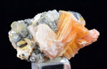 3.2cms CERUSSITE BARITE GALENA CRYSTALS MOROCCO MINERAL SPECIMEN KB58