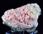 8.5cms RHODOCHROSITE STILBITE QUARTZ CRYSTALS BULGARIA MINERAL SPECIMEN