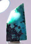 27carats GEM SILICA CHRYSOCOLLA Peru Free Form Quartz Pendant Jewelry B59