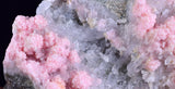 7cms RHODOCHROSITE STILBITE QUARTZ CRYSTALS BULGARIA MINERAL SPECIMEN