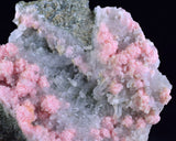 7cms RHODOCHROSITE STILBITE QUARTZ CRYSTALS BULGARIA MINERAL SPECIMEN