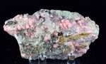9.5cms RHODOCHROSITE STILBITE QUARTZ CRYSTALS BULGARIA MINERAL SPECIMEN